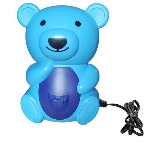 Blue Jay Mr. Blue Bear Pediatric Nebulizer Compressor for Kids, Quiet, Fast Treatment, Child Mask Set