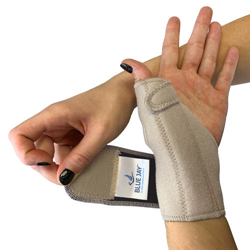 Blue Jay Beige Thumb Support Brace with Stabilizing Stay - SM/MD for Left or Right Hand
