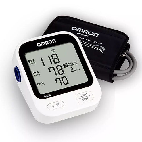 OMRON 5 Series Wireless Upper Arm Blood Pressure Monitor - Bluetooth Enabled, Wide-Range Cuff