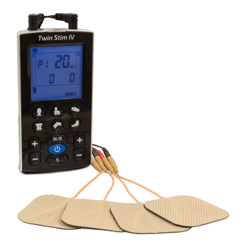 InTENSity Twin Stim IV TENS and NMES Unit - Electrotherapy Pain Relief & Muscle Stimulation
