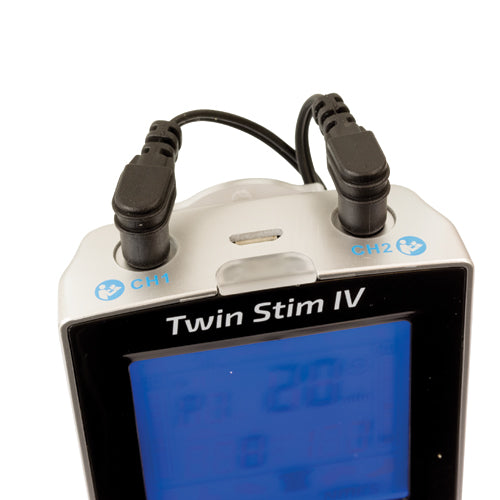 InTENSity Twin Stim IV TENS and NMES Unit - Electrotherapy Pain Relief & Muscle Stimulation