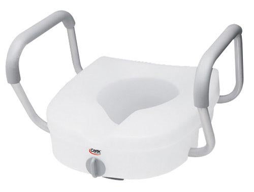 E-Z Lock Raised Toilet Seat with Adjustable Arms - 5" Height
