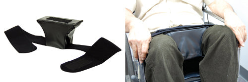 Abduction Wedge for Thigh Alignment - Adjustable Straps, 7"x8"x4"