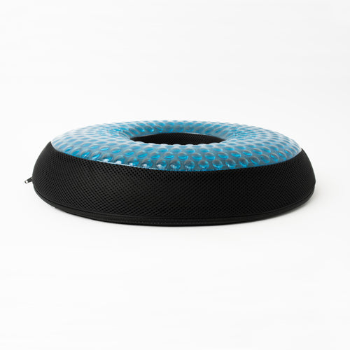Circular Gel Seat Cushion - Tailbone Support, Cooling Memory Foam for Home, Office, Travel