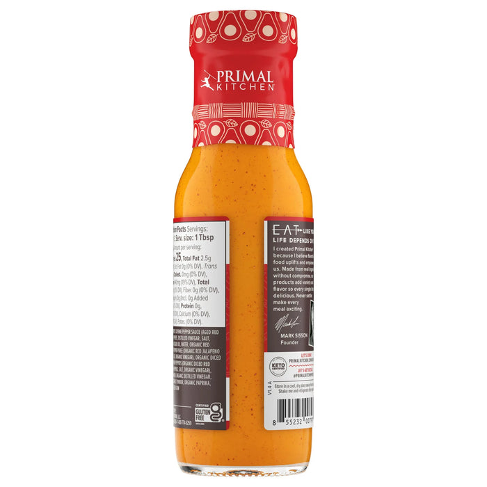Primal Kitchen Buffalo Hot Sauce (Pack of 6 - 8.5 Oz Bottles)