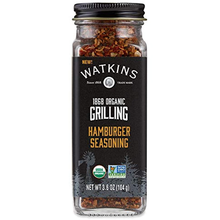 Watkins Hamburger Grill Spice Seasoning (Pack of 3 - 3.6 Oz)