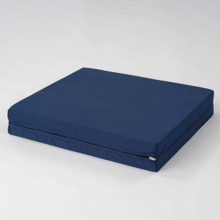 Wheelchair Foam Cushion 18 x 16 x 3 Inch Blue - Pressure Relief & Breathable Cover