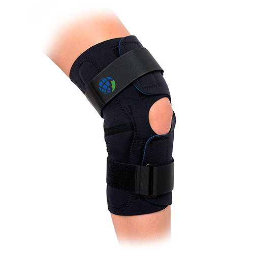 Wrap-Around Hinged Knee Brace X-Large (17.5-20" Circumference) - Ligament Support & Custom Fit