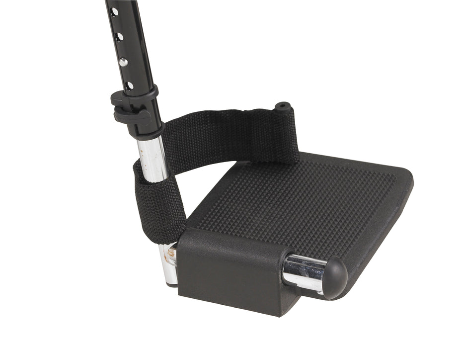 Wheelchair, 18", Fixed Arms, Swing-Away Footrests, 250 lb Capacity