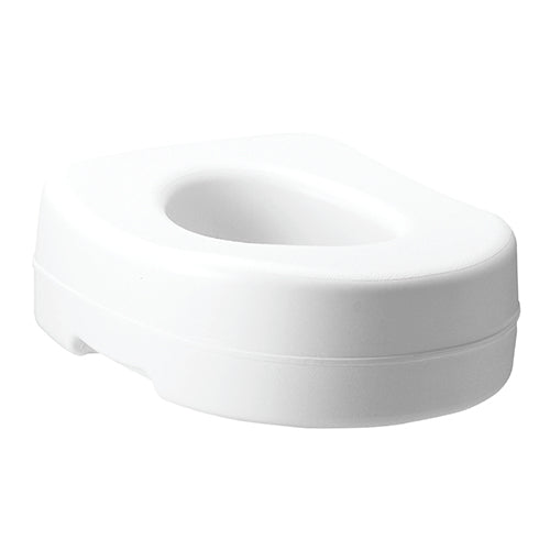 Carex 5 Inch Raised Toilet Seat - Elevated Riser for Standard & Elongated Toilets