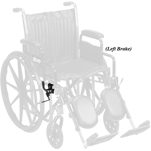 Silver Sport 2 Wheelchair Left Brake Assembly - Detachable Arms Replacement Part