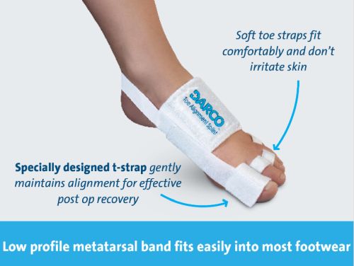 Darco Toe Alignment Splint - Post-Op Hallux Valgus, Hammer Toe Correction - One Size Fits All