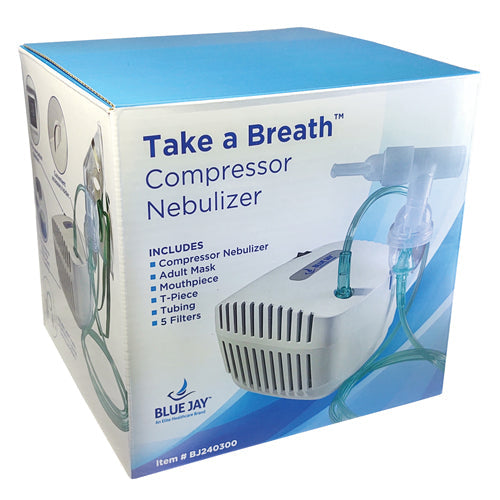 Take a Breath Quiet Nebulizer Compressor with Disposable Kit - Fast & Portable Aerosol Treatment