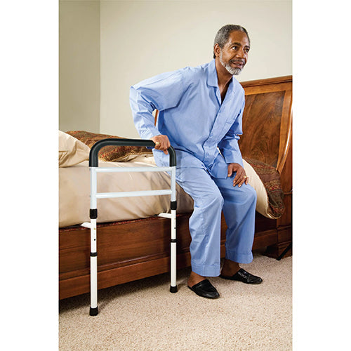 Carex Bed Assist Rail - Adjustable Height & Depth, Fall Prevention, Supports 300 lbs