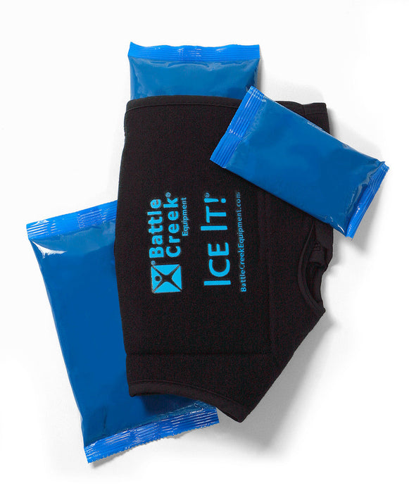 Ice It! Cold Therapy Wrap for Ankle, Elbow, Foot - 10.5 x 13 Inch - Reusable Cold Pack System