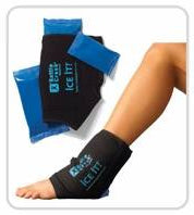 Ice It! Cold Therapy Wrap for Ankle, Elbow, Foot - 10.5 x 13 Inch - Reusable Cold Pack System