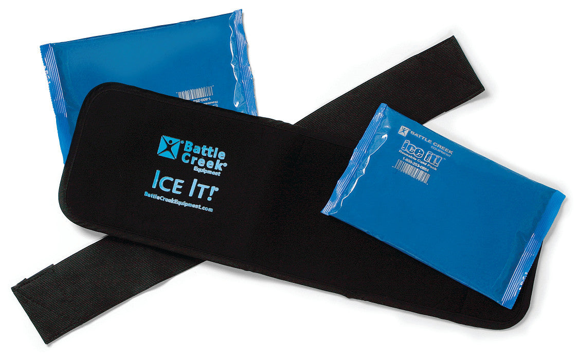Ice It! ColdComfort System - Large 6 x 18 - Cold Therapy Pack with Flexible Gel & Adjustable Strap