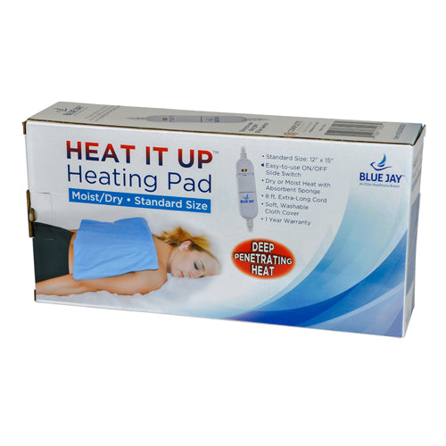 Heating Pad for Pain Relief - Moist & Dry Heat Options by Blue Jay - Size 12x15