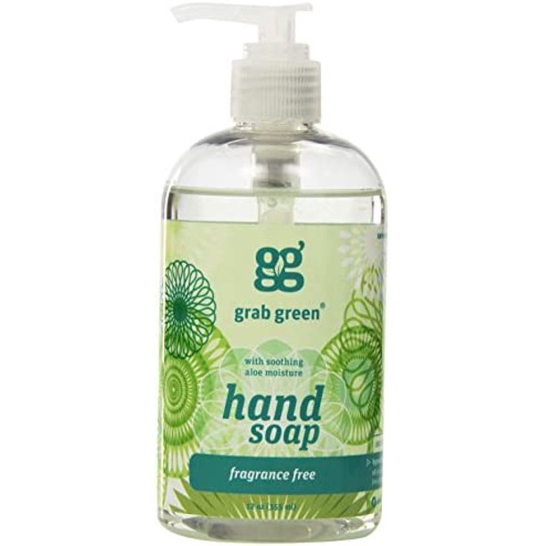 Grab Green - Hand Soap Fragrance Free - Case Of 6 - 12 Fz