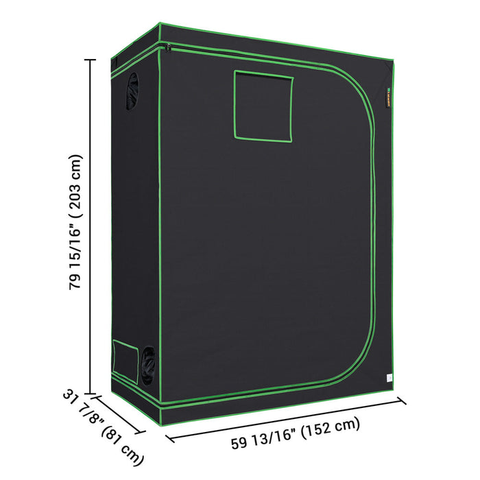 Yescom Grow Tent 60"x32"x80" Reflective Indoor Hydroponic