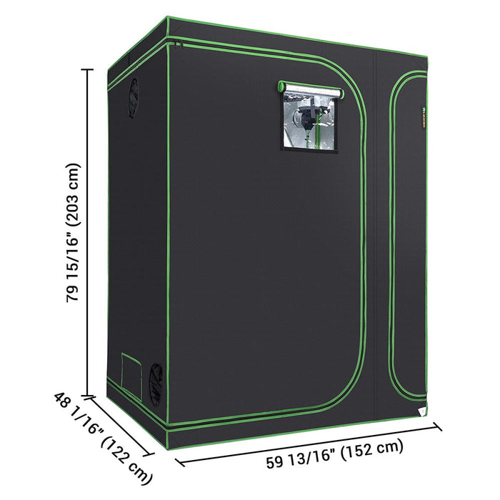 Yescom Grow Tent 60"x48"x80" 2in1 Hydroponic Grow Room