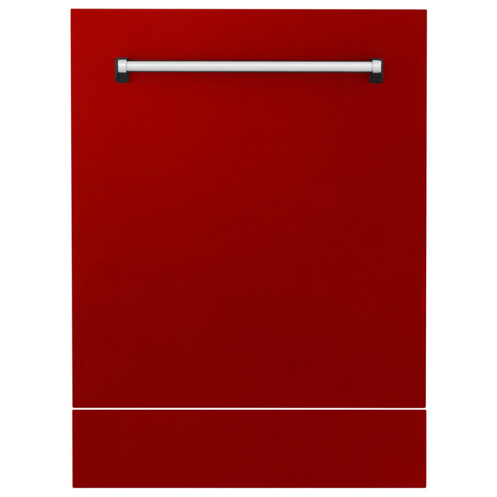24" Dishwasher with Red Gloss panel, Stainless Tub, DWV-RG-24