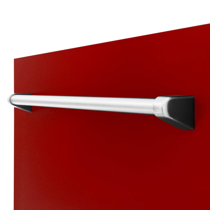 24" Dishwasher with Red Gloss panel, Stainless Tub, DWV-RG-24