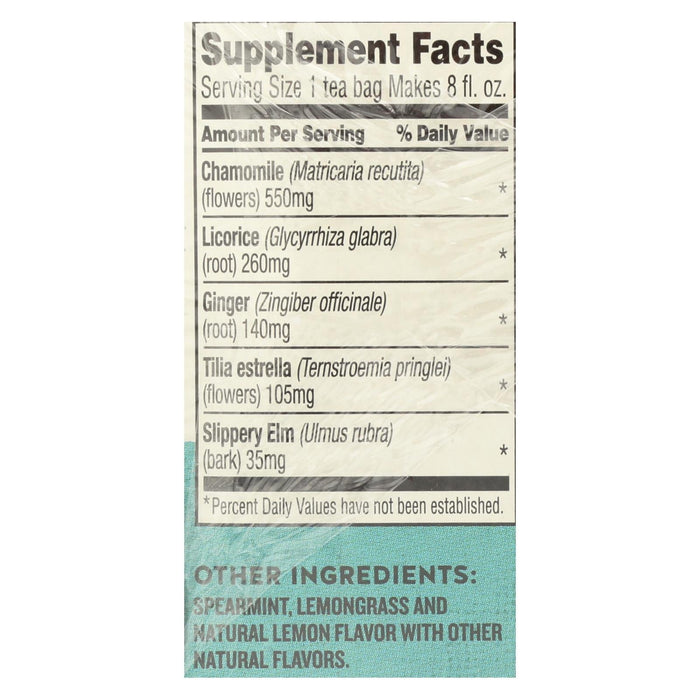 Celestial Seasonings Throat Tamer Herbal Tea - Pack of 6 - 20 Bag