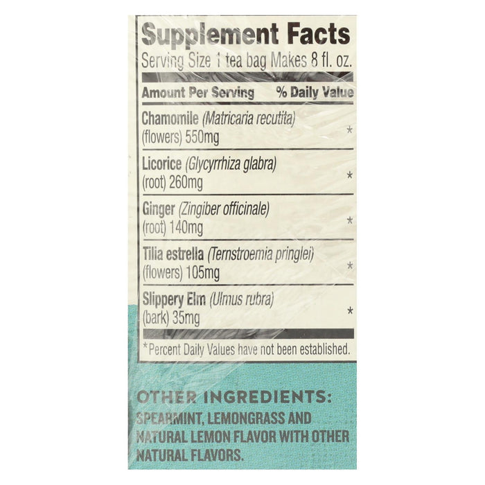 Celestial Seasonings Throat Tamer Herbal Tea - Pack of 6 - 20 Bag