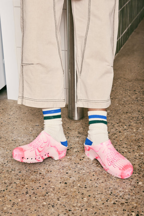 Calzuro Classic With Holes Pink/White