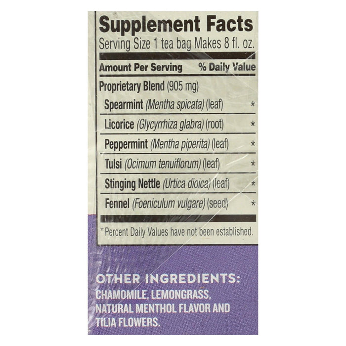 Celestial Seasonings - Wellness Tea Sinus Soothr - Pack of 6 - 20 Bag