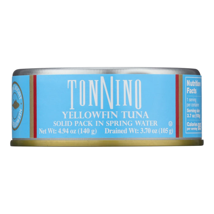 Tonnino Tuna Light in Spring Water, Case of 12, 4.9 Oz | Kosher, Gluten Free