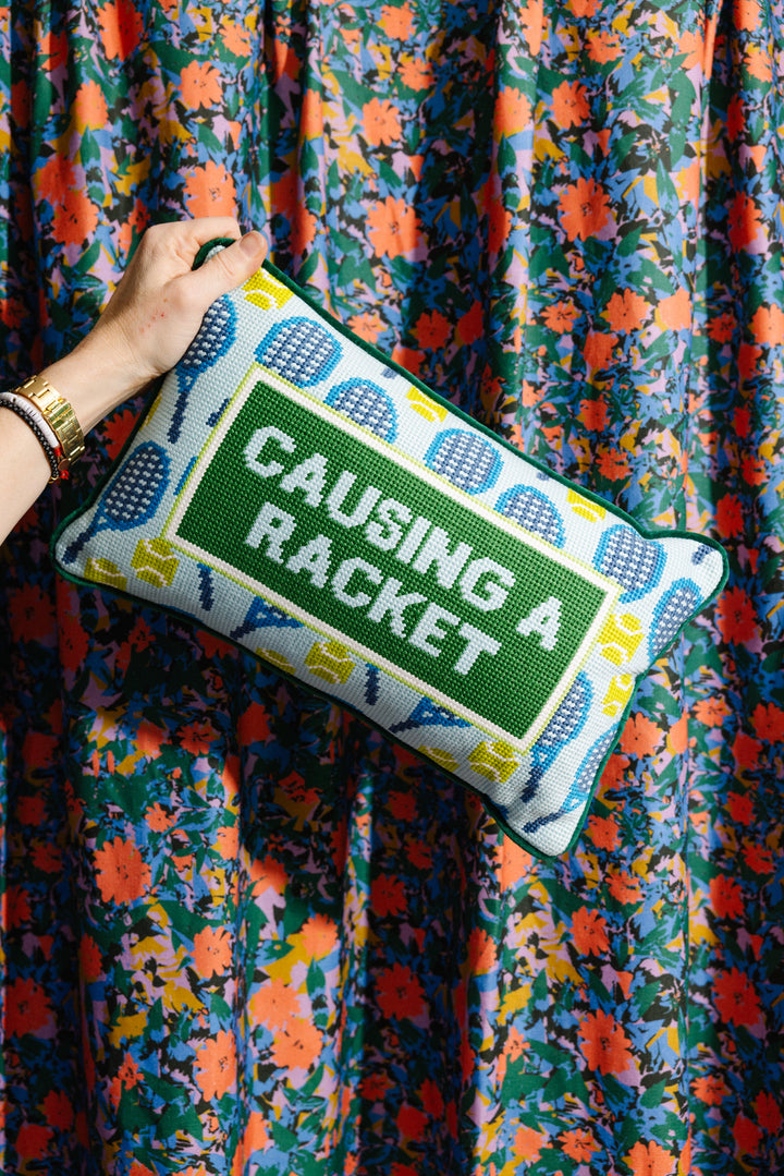Furbish Studio Needlepoint Pillow - Thumbnail 4