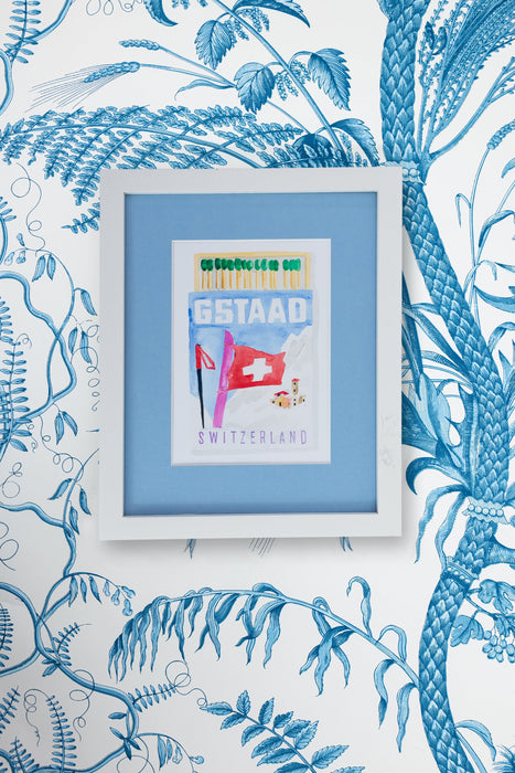 Gstaad Matchbook Art Print