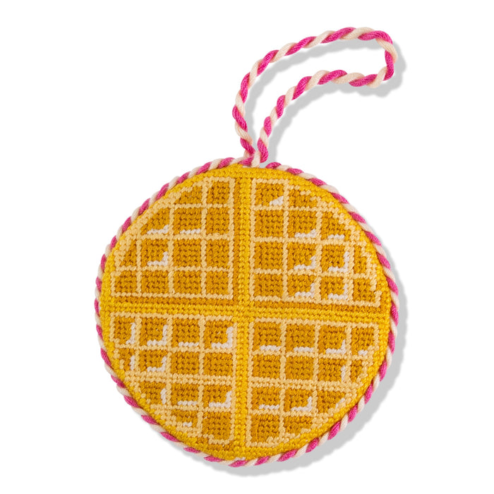 Needlepoint Icon Ornament - Waffle