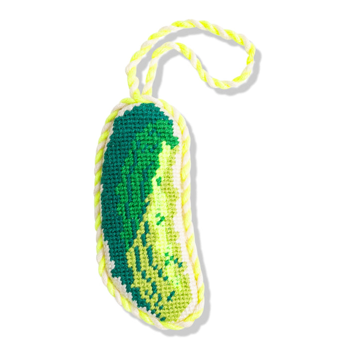 Needlepoint Icon Ornament - Pickle