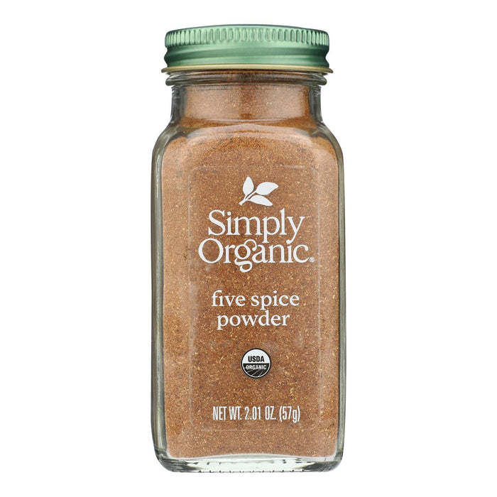 Simply Organic Five Spice Powder Seasoning Blend - Kosher, USDA Organic, Case of 6 (2.01 Oz Each) for Cooking & Baking
