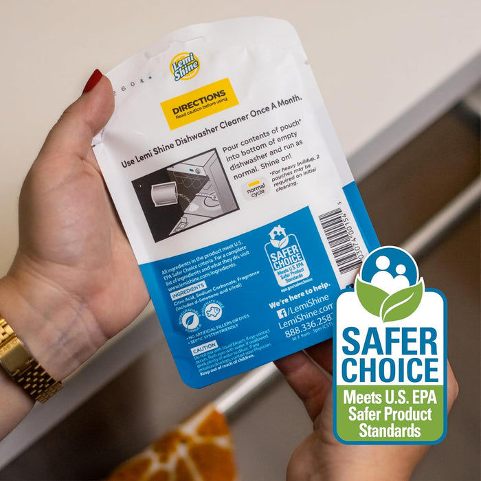 Lemi Shine - Dishwasher Cleaner - Pack of 10 - 1.76 Oz