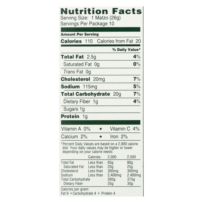 Manischewitz Garlic Rosemary Gluten Free Matzo Style Squares  - Pack of 12 - 10 Oz