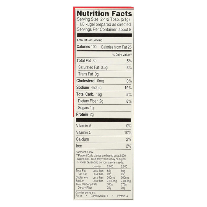 Manischewitz Potato Kugel Mix, 6 oz (Pack of 12) - Kosher Potato Mix