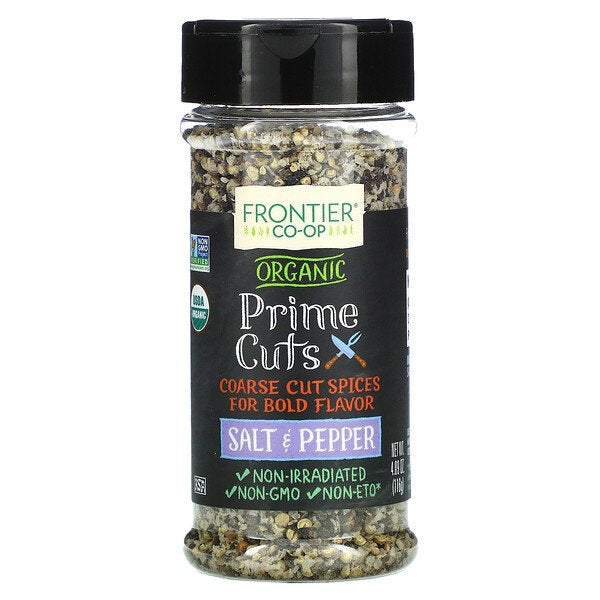 Frontier Natural Products Co-op Salt Pepper Prime Cut - 4.09 oz