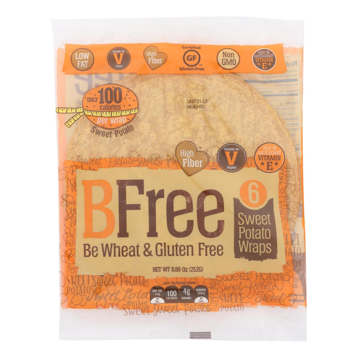Bfree Sweet Potato Tortillas | Gluten-Free, Vegan, Non-GMO Wraps | Case of 12 (8.89 Oz)
