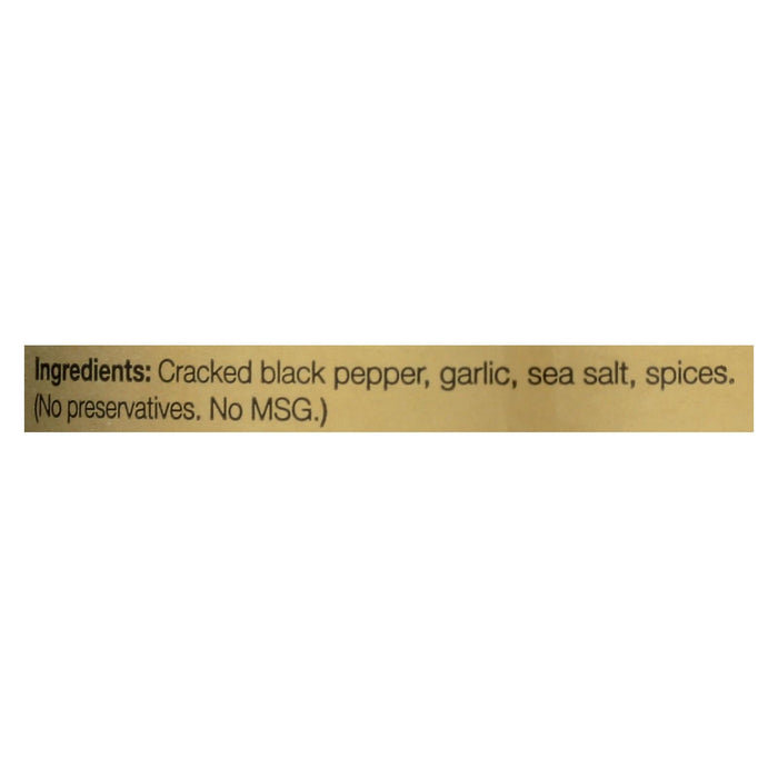 Borsari Seasoning Salt Cracked Black Pepper 6-Pack (4 oz Each) - Vegan, Gluten-Free, Made in USA