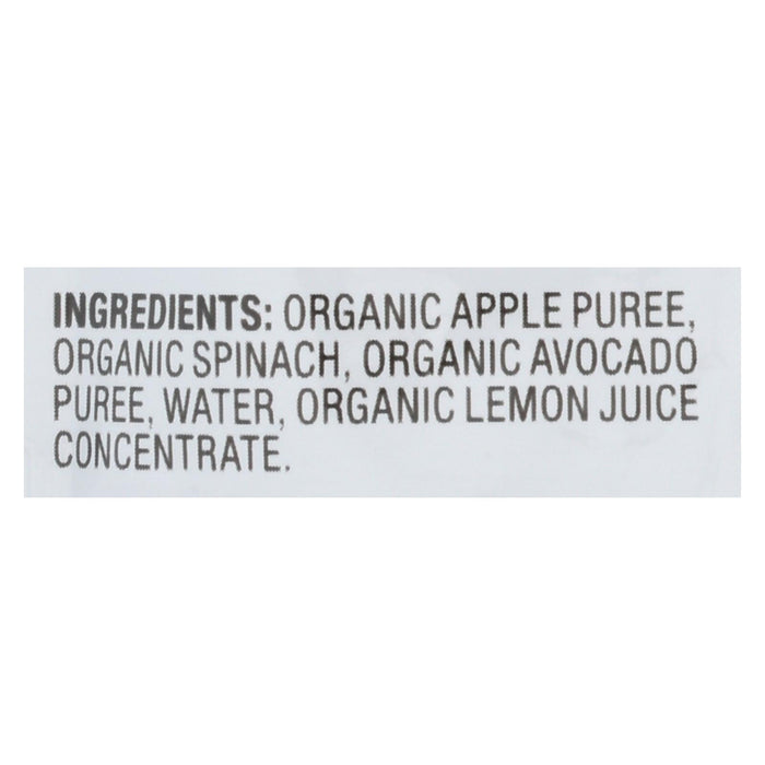 Plum Organics Stage 2 Organic Apple Spinach Avocado Baby Food, 3.5 oz Pouches (Pack of 12)