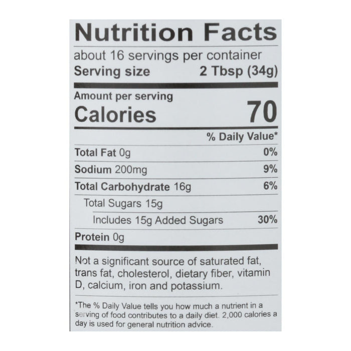 Rib Rack Sweet Honey BBQ Sauce - 6 x 19 Oz  - Case Pack