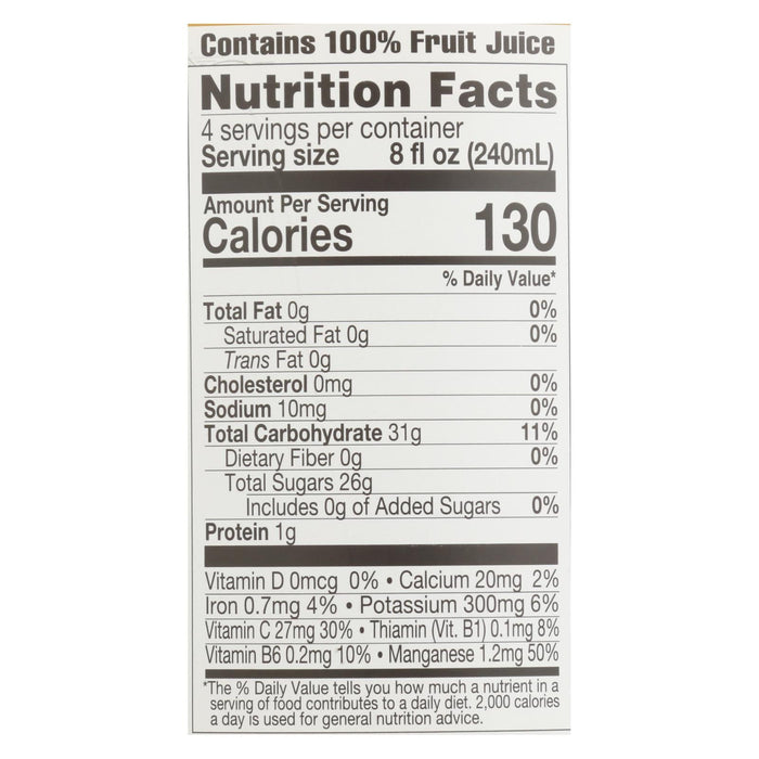 Lakewood Pure Pineapple Juice - 32 Fl Oz (Pack of 6) - Natural & Fresh