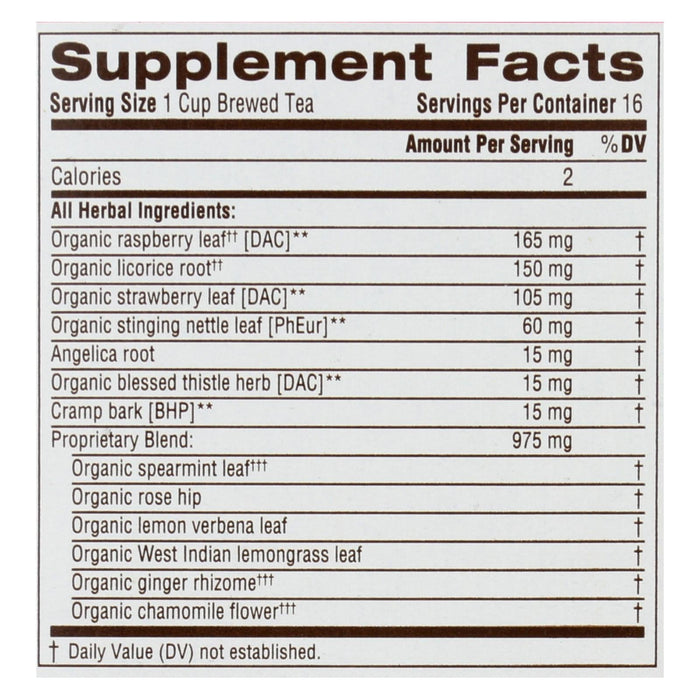 Traditional Medicinals Female Toner Tea - Caffeine Free - 16 Bags | Women's Wellness Blend