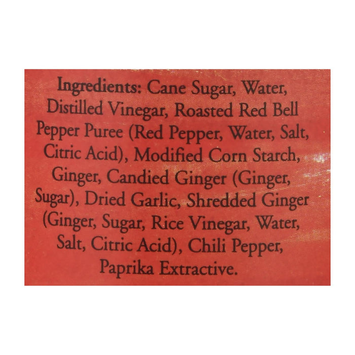 The Ginger People Sweet Ginger Chili Sauce - 12.7 Fl Oz - Pack of 12