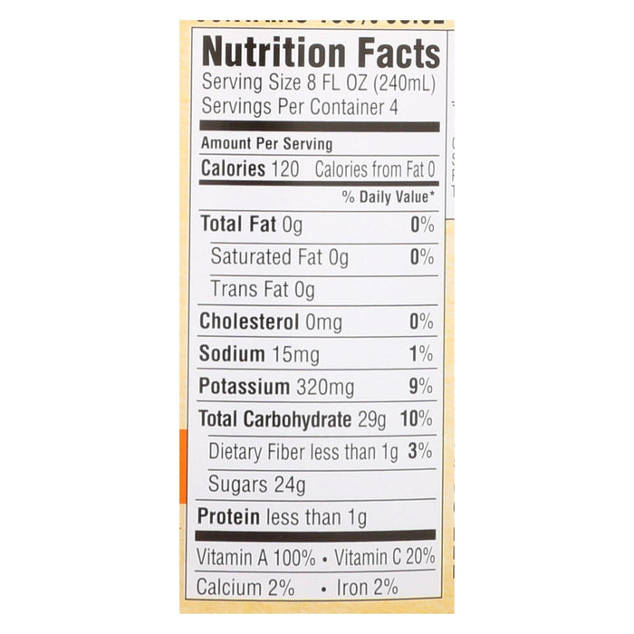 Santa Cruz Organic Orange Mango Juice, 32 fl oz, Pack of 6 - USDA Certified Organic