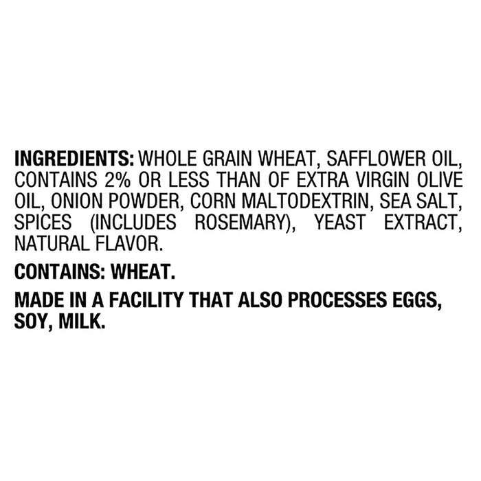 Back to Nature Rosemary Olive Oil Whole Wheat Crackers, 7 oz - 12 Count